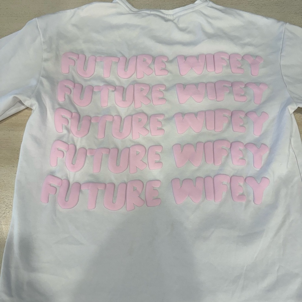Napolean- Future Wifey Bridal White & Pink Shirt